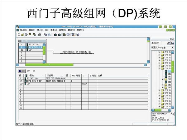 西门子高级组网（DP）系统